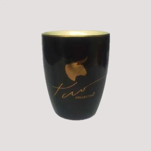 Ceramic Black Coffee mug with Logo work