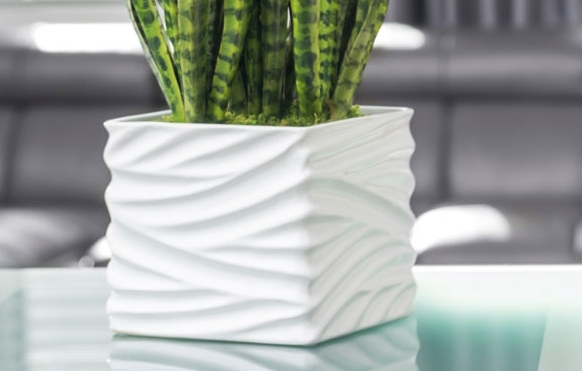 Ceramic White Planter