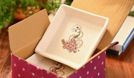 Ceramic logo Tray